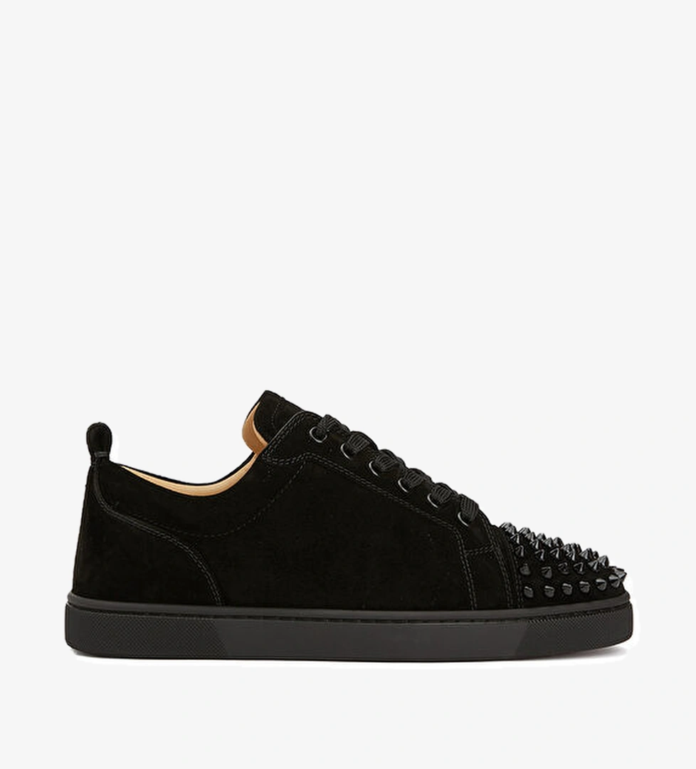 Christian Louboutin Louis Junior Spikes Siyah Erkek Deri Sneaker model görseli