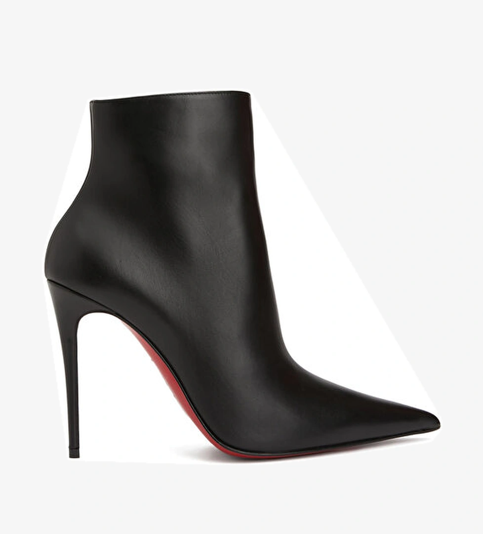 Kate Siyah Kadın Deri Bot - Görsel 1