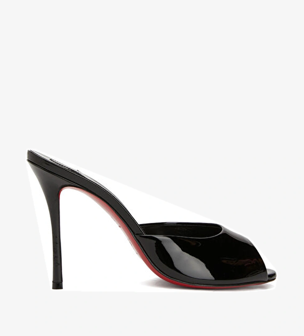 Christian Louboutin Siyah Kadın Deri Terlik model görseli