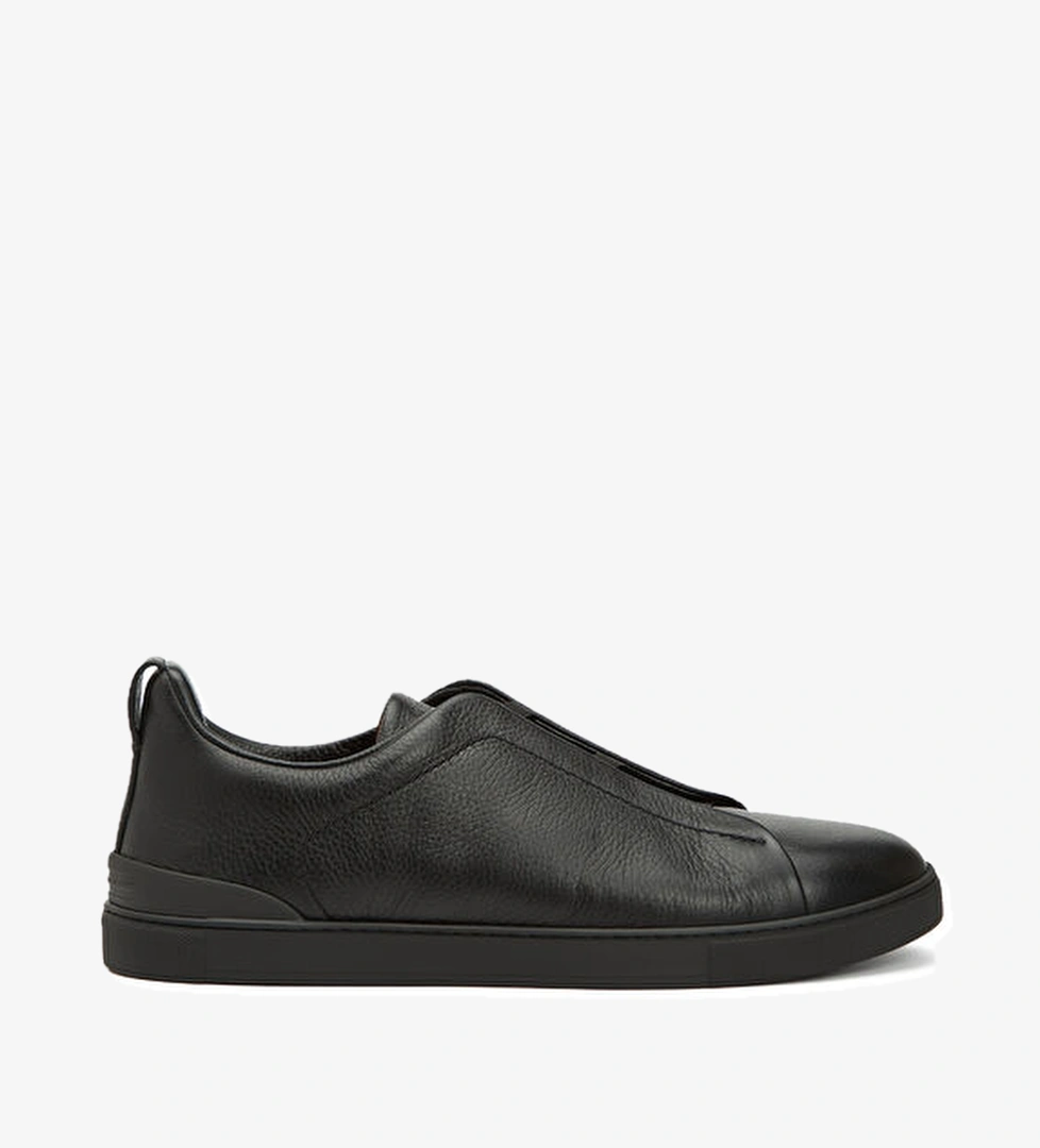 Zegna Siyah Erkek Deri Sneaker model görseli