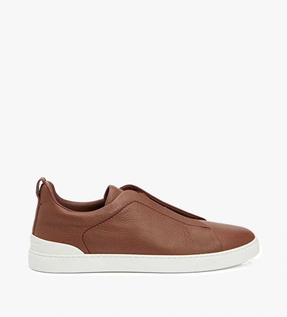 Zegna Kahverengi Erkek Deri Sneaker model görseli