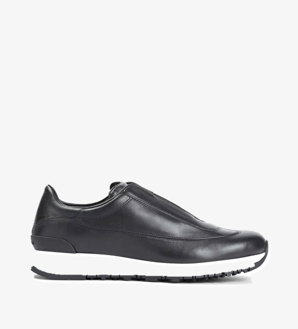 John Lobb Siyah Erkek Deri Sneaker model görseli