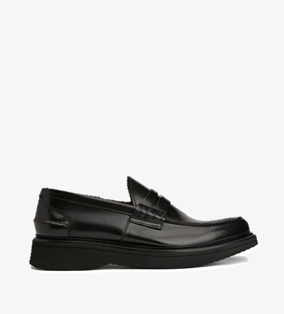 Green George Siyah Erkek Deri Loafer model görseli