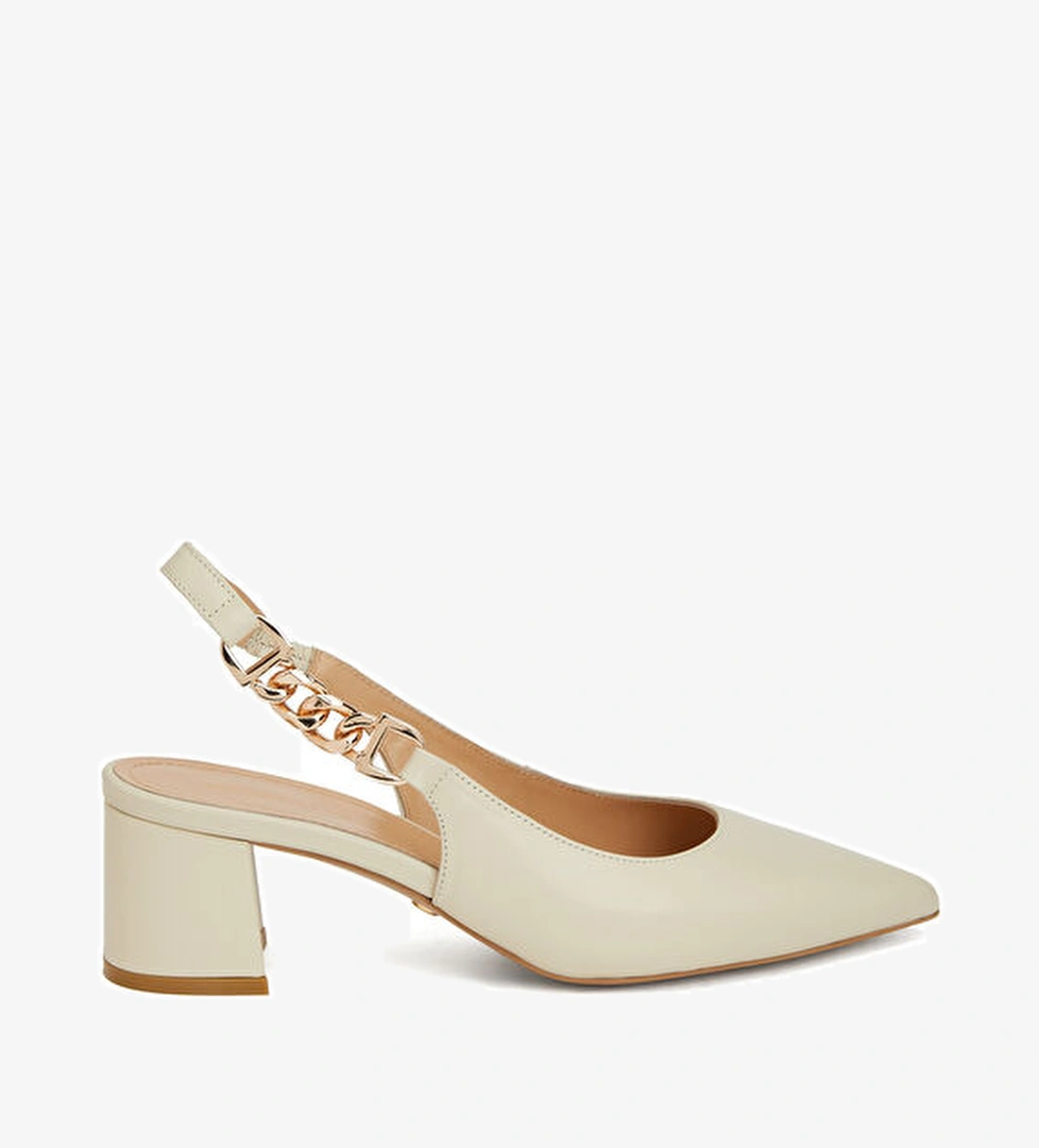 George Hogg Kırık Beyaz Deri Gova model görseli