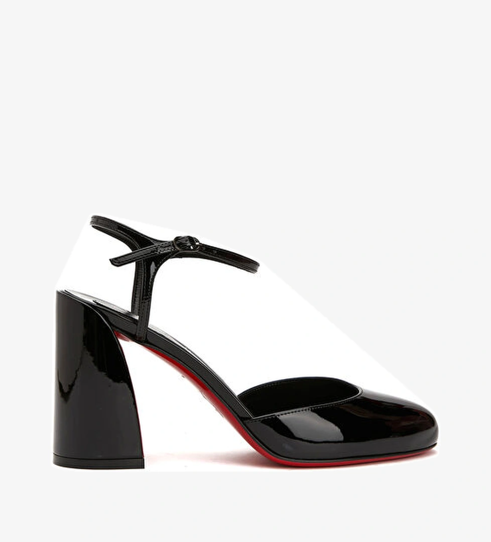 Jane Siyah Deri Topuklu Ayakkabı - Görsel 1