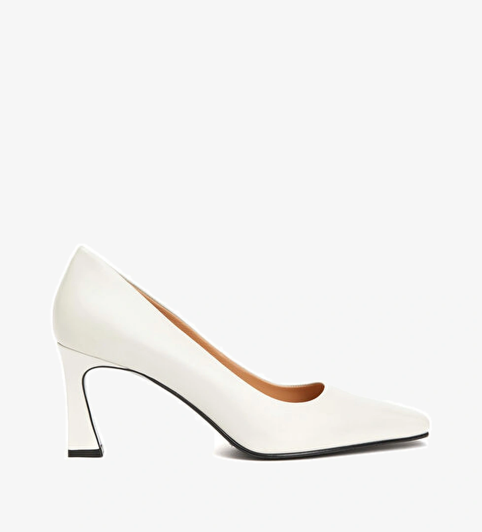 George Hogg Kırık Beyaz Kadın Deri Stiletto model görseli