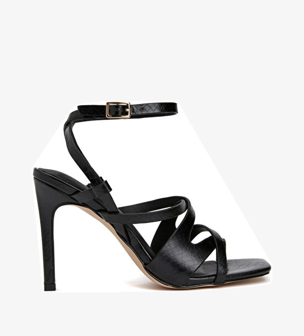 Siyah Kadın Sandalet - Görsel 1