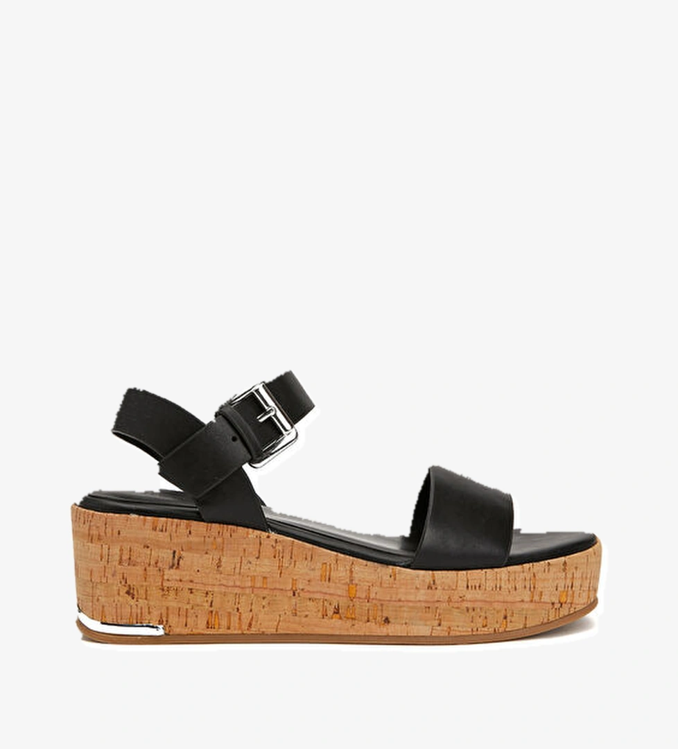 Divarese Siyah Kadın Sandalet model görseli