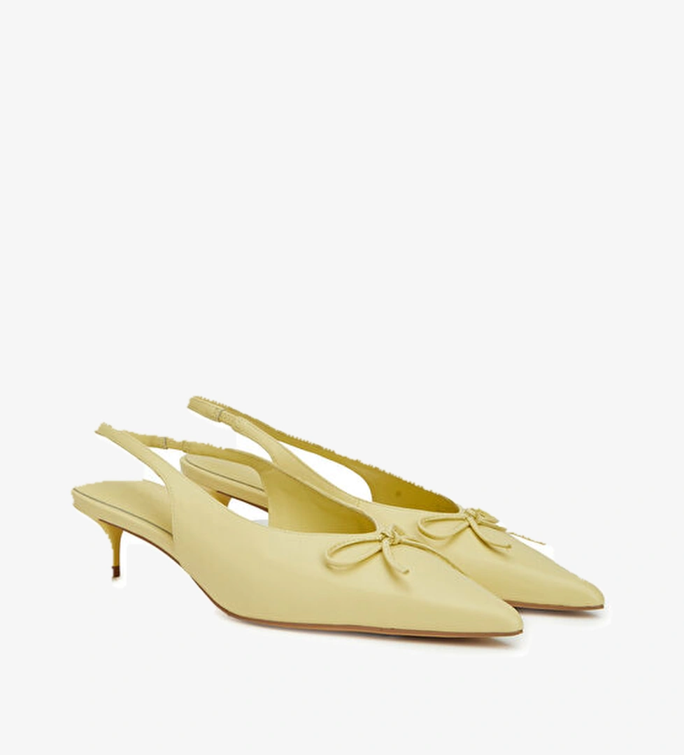 Divarese Sarı Kadın Topuklu Ayakkabı model görseli