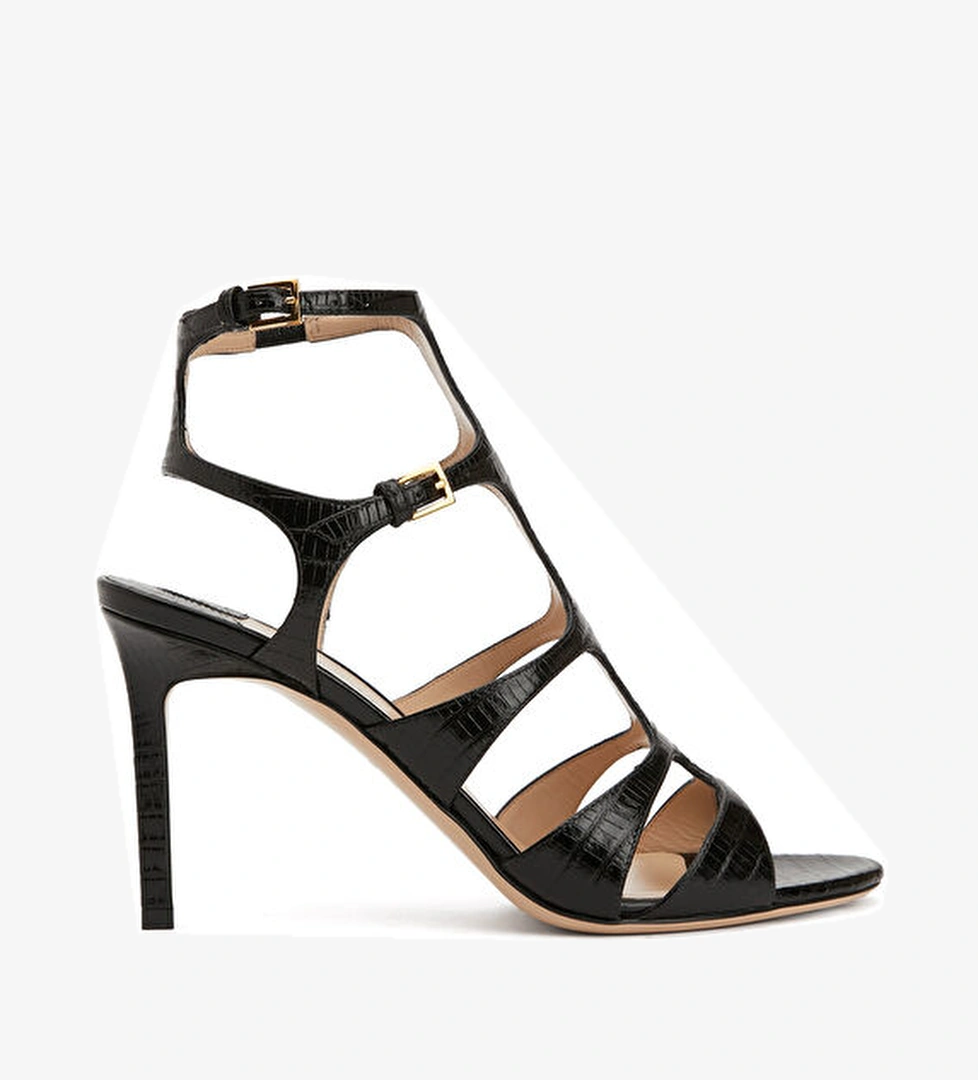 Tom Ford Siyah Kadın Deri Sandalet model görseli