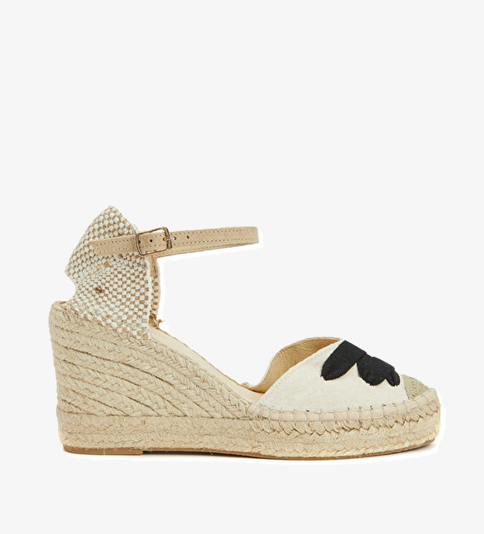 Divarese Siyah Kırık Beyaz Kadın Espadril model görseli
