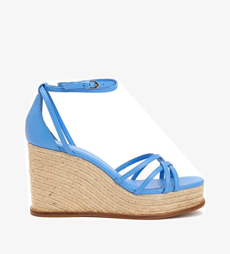 George Hogg Mavi Kadın Deri Sandalet model görseli