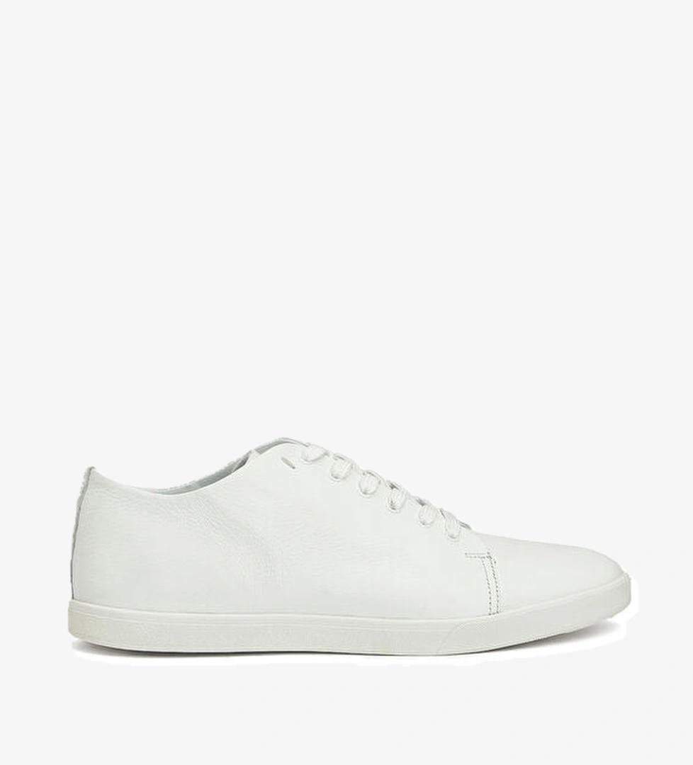Beyaz Erkek Deri Sneaker - Görsel 1