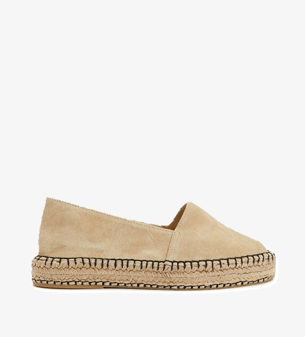 Divarese Bej Kadın Süet Espadril model görseli