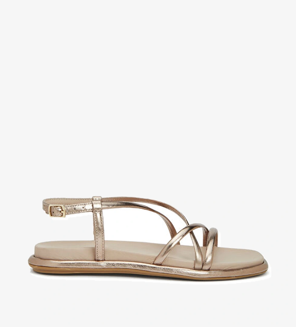 Divarese Bronz Kadın Deri Sandalet model görseli