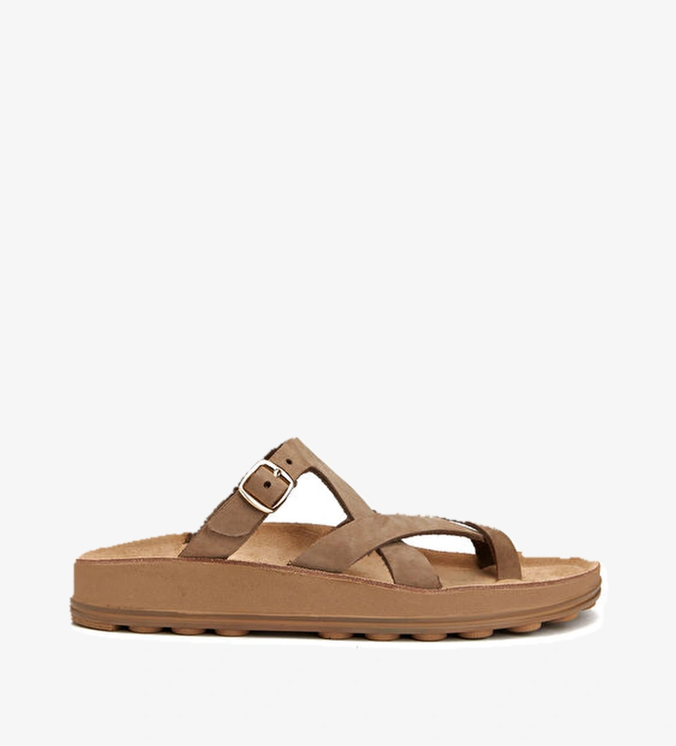 Vizon Kadın Deri Terlik - Görsel 1