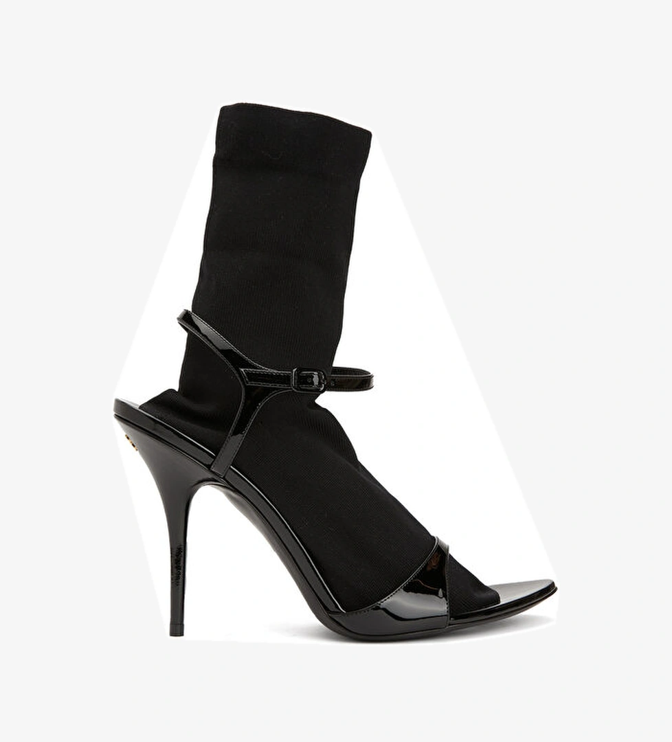 Balenciaga Siyah Kadın Deri Bot model görseli