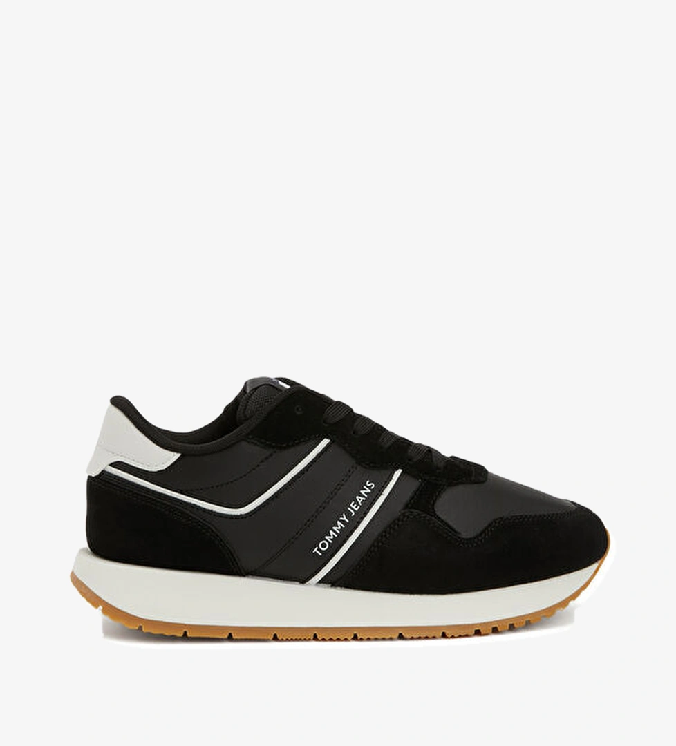 Tommy Hilfiger Eva Etro Runner Siyah Kadın Süet Sneaker model görseli