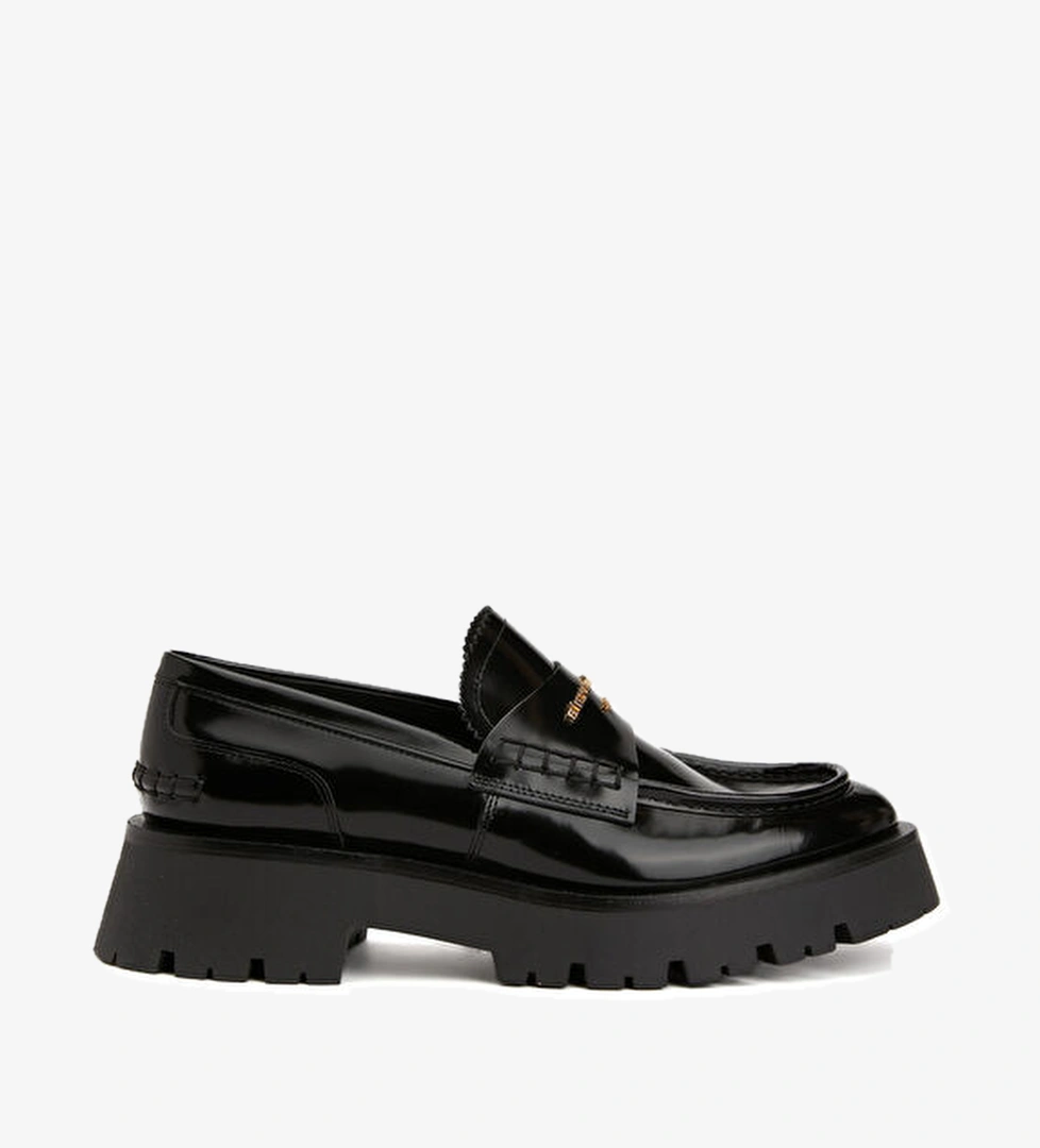 Carter Siyah Kadın Deri Loafer - Görsel 1