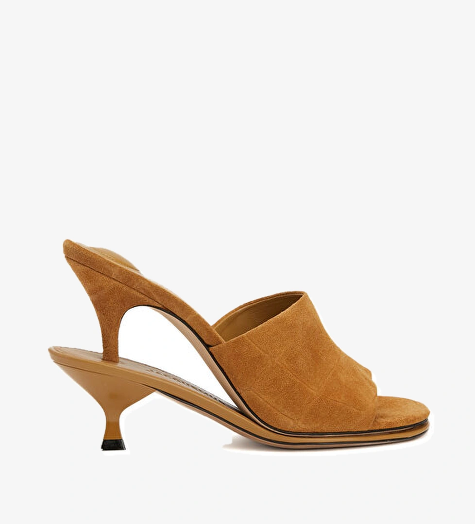 Jacquemus The Double Camel Kadın Süet Terlik model görseli