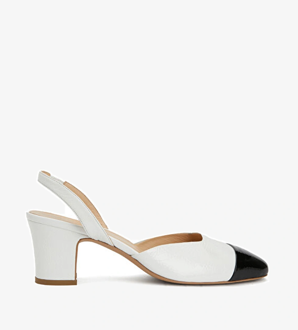 Beymen Club Ekru Deri Topuklu Ayakkabı model görseli