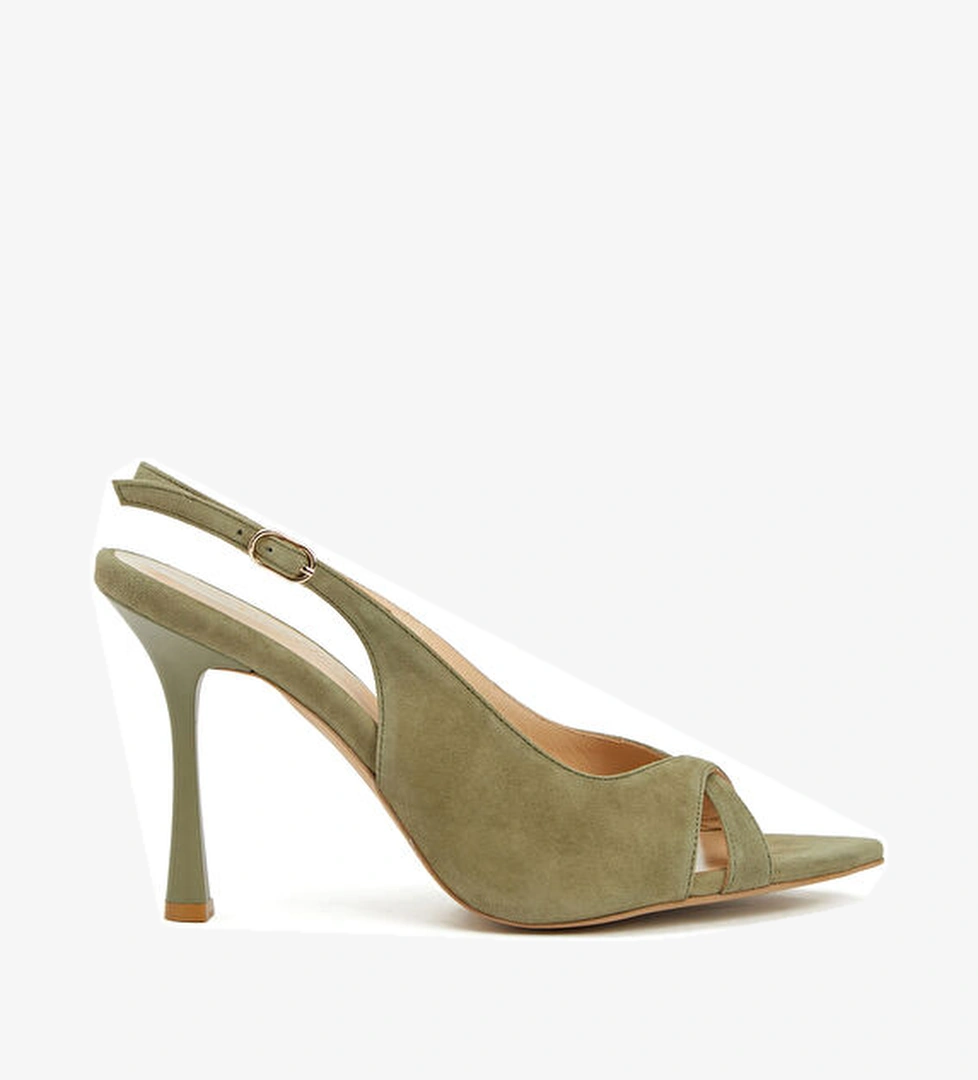 Network Yeşil Kadın Deri Sandalet model görseli