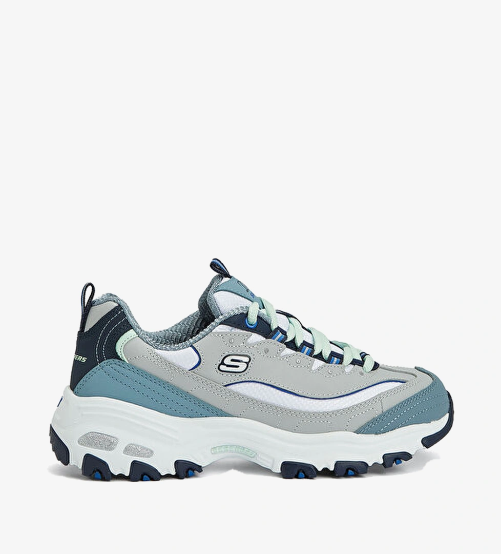 Skechers Gri Mavi Skechers D'Lites Cool