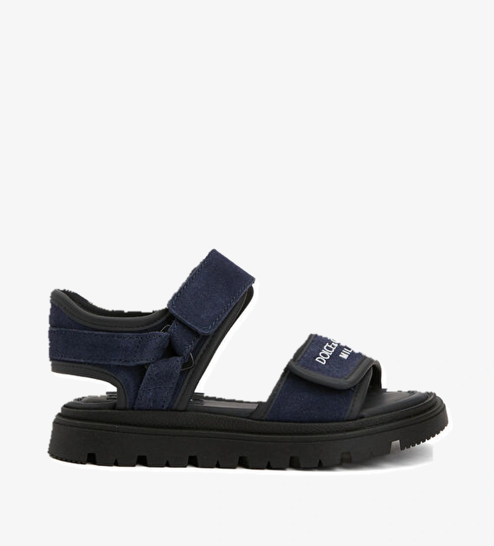 Dolce&gabbana Mavi Siyah Erkek Çocuk Deri Sandalet model görseli