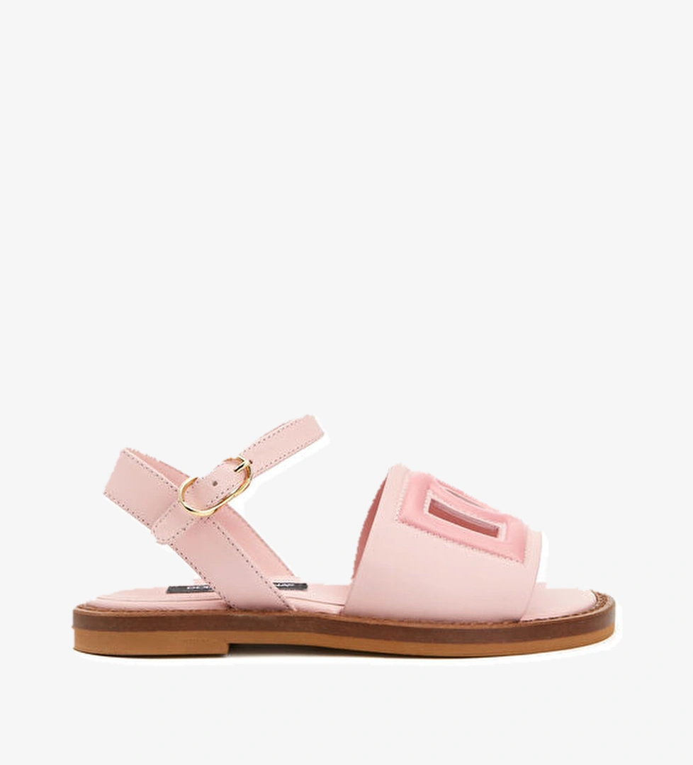 Dolce&gabbana Pembe Kız Çocuk Deri Sandalet model görseli