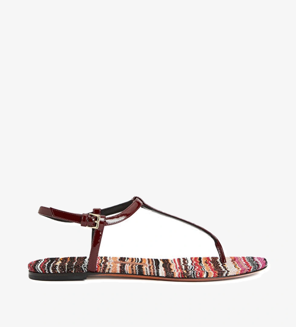 Missoni Edith Turuncu Kırmızı Kadın Deri Sandalet model görseli