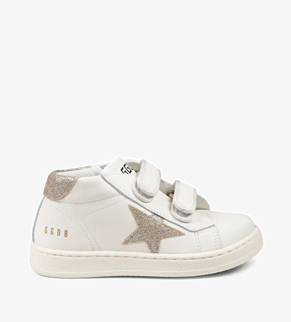 Golden Goose Beyaz Unisex Çocuk Deri Sneaker model görseli