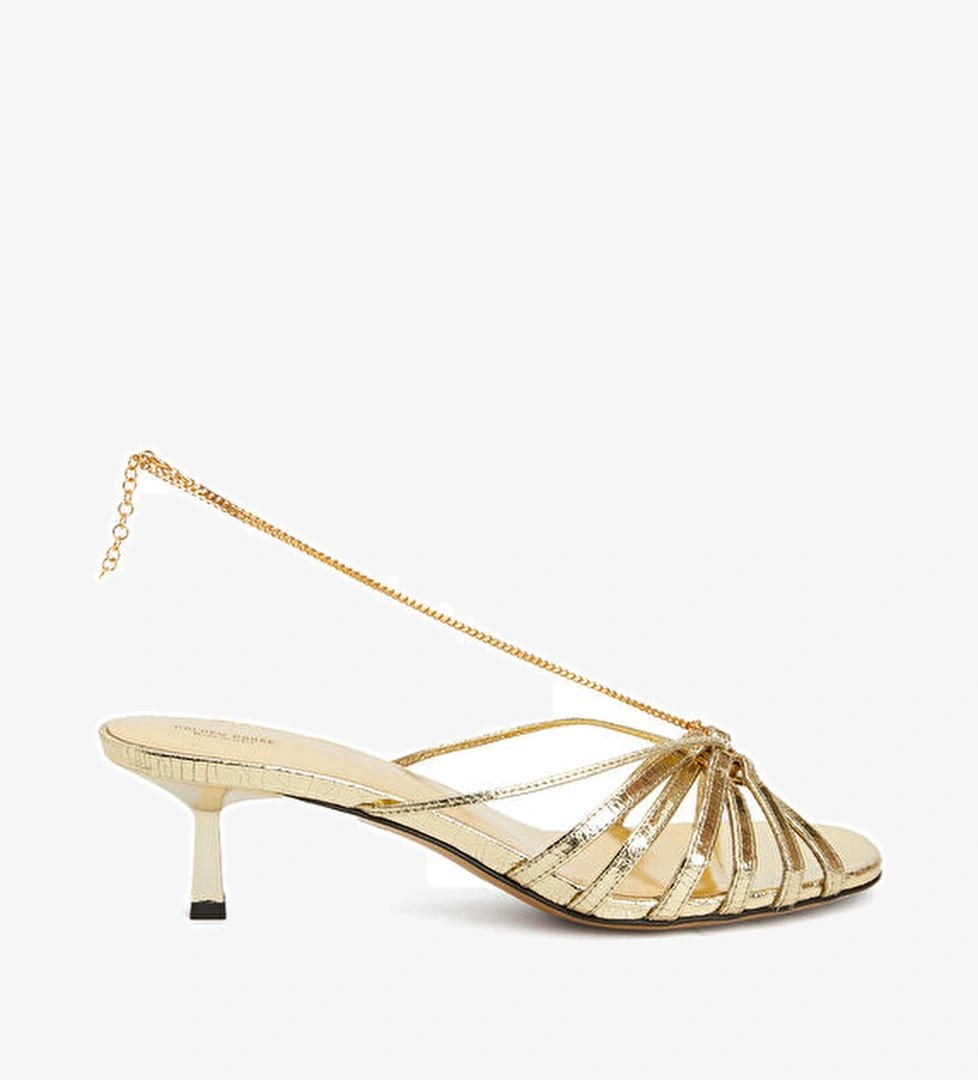 Golden Goose Nico Gold Kadın Deri Sandalet model görseli