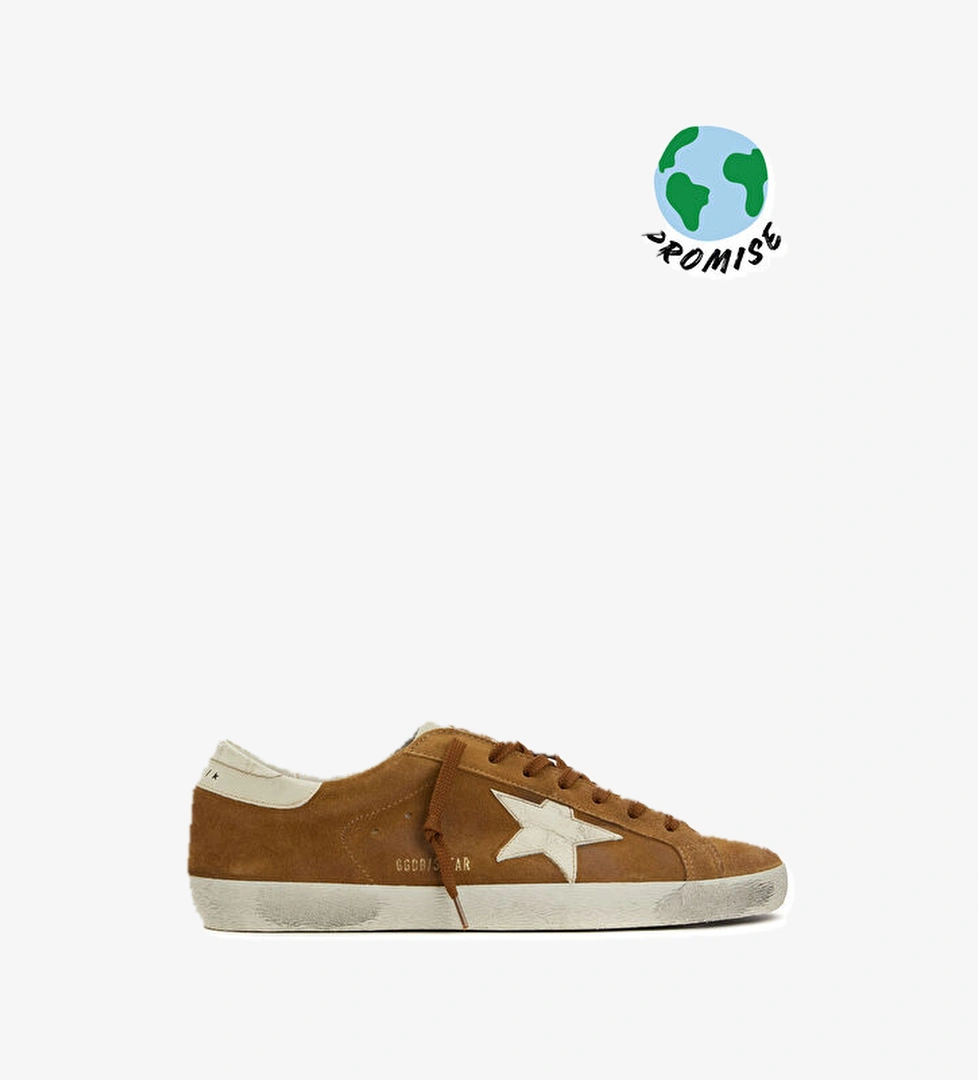 Super Star Kahve Erkek Deri Sneaker - Görsel 1