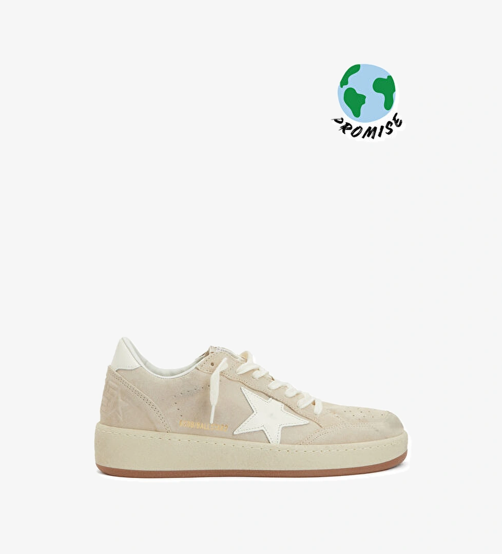 Golden Goose Ball Star Bej Kadın Deri Sneaker model görseli