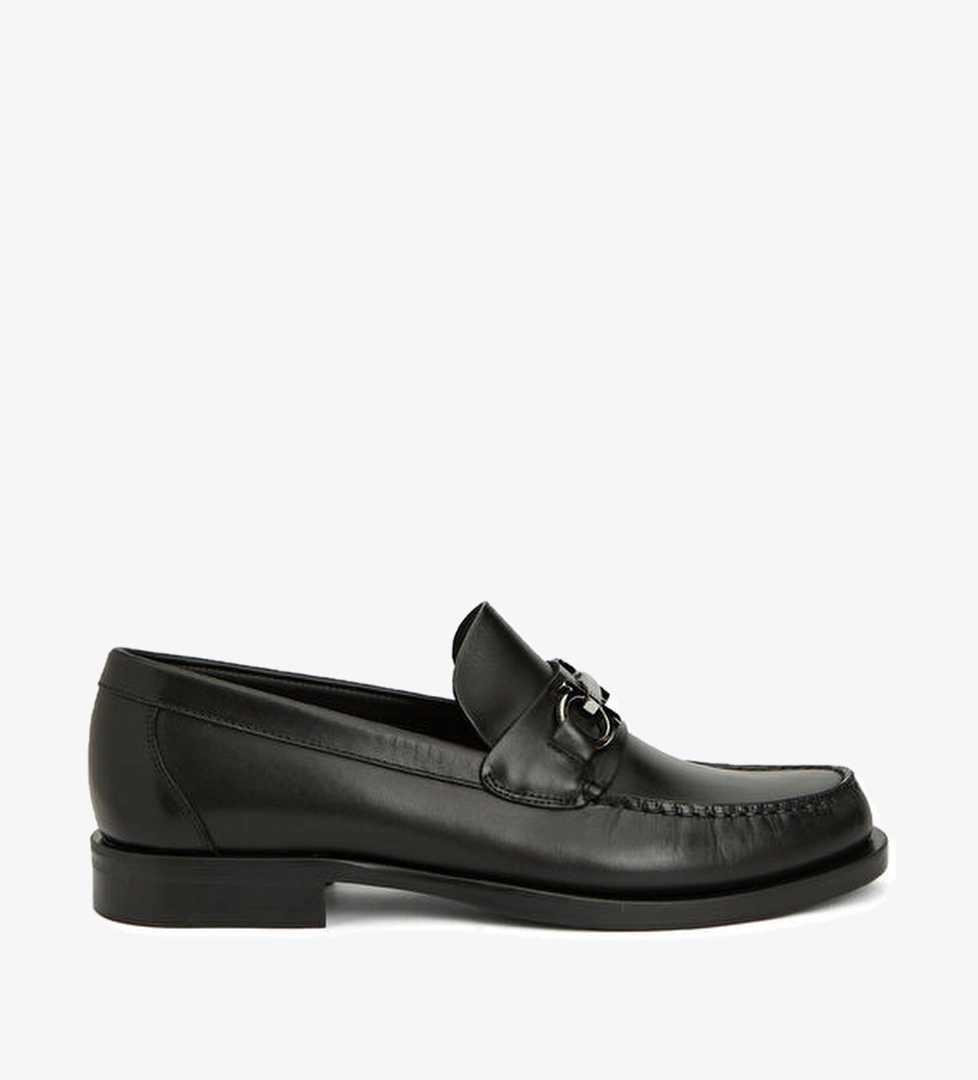 Fort Siyah Erkek Deri Loafer - Görsel 1