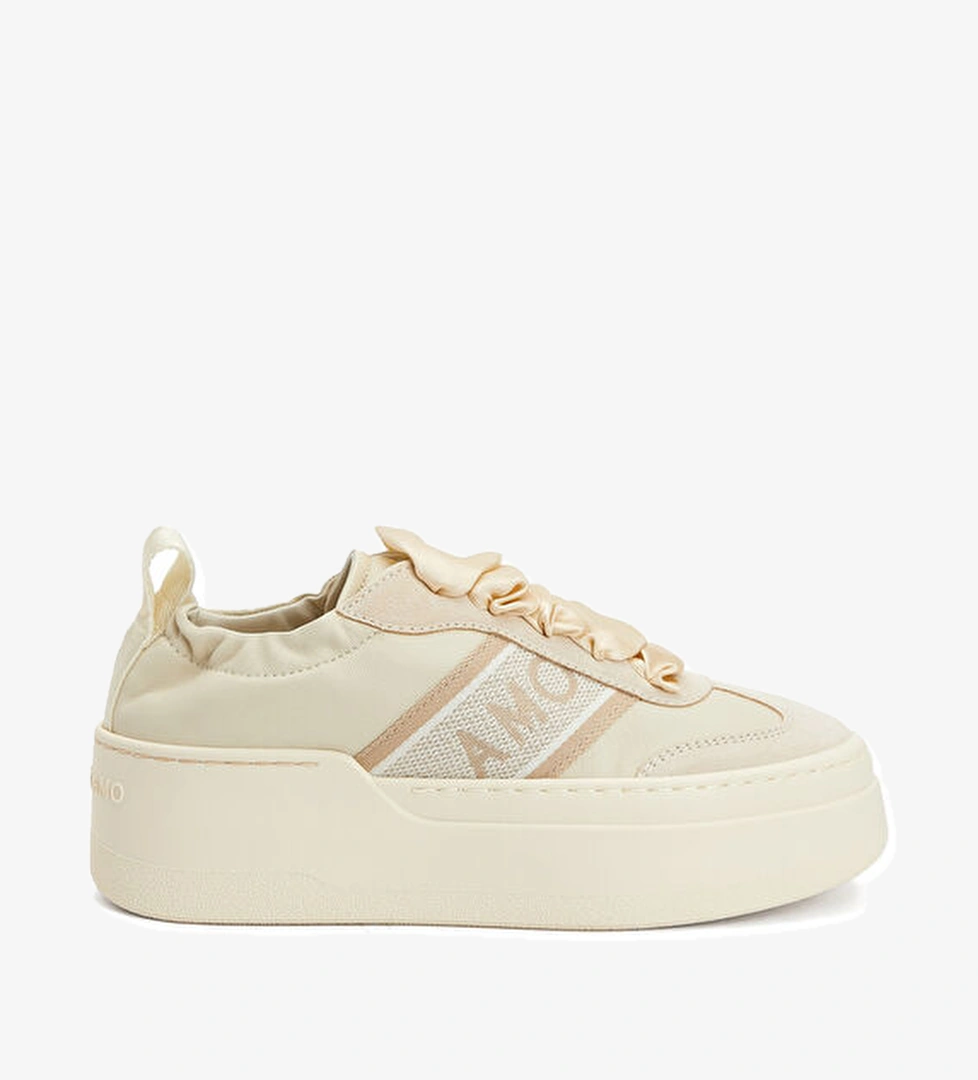 Ferragamo Ekru Kadın Deri Sneaker model görseli