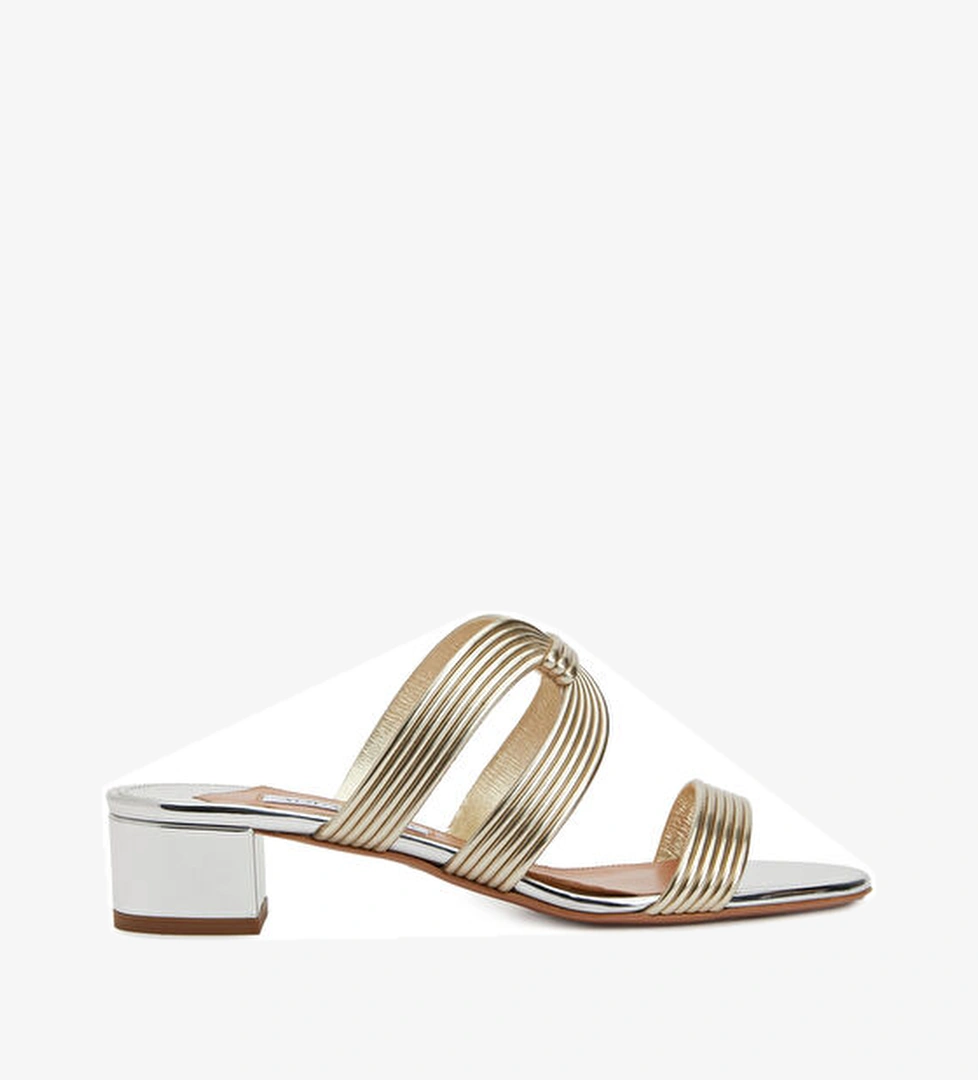 Aquazzura Light Gold Kadın Terlik model görseli