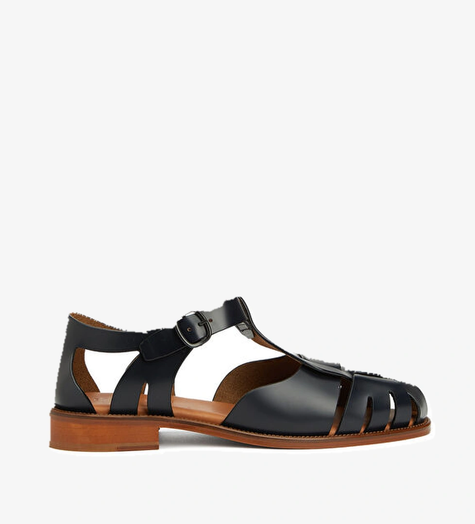 Hereu Pesca Lacivert Kadın Deri Sandalet model görseli