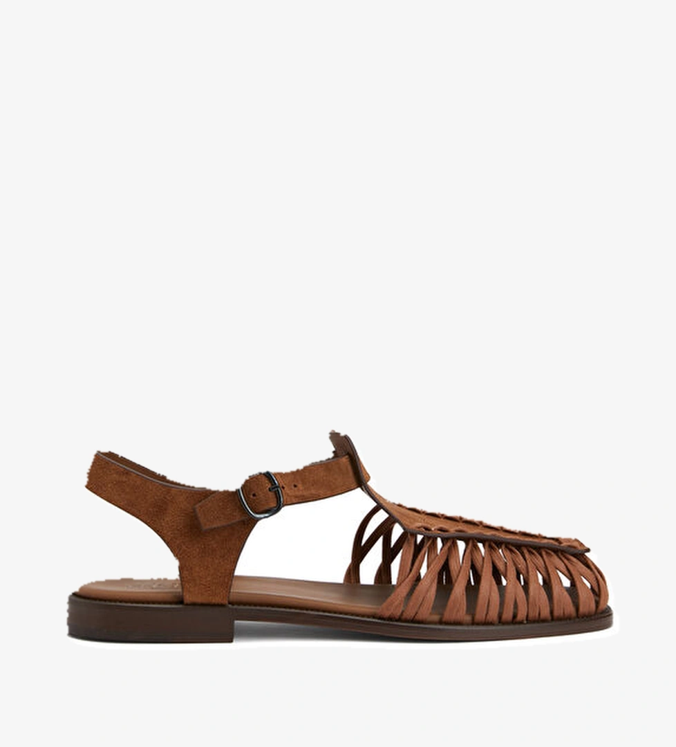 Hereu Alaro Taba Erkek Deri Sandalet model görseli