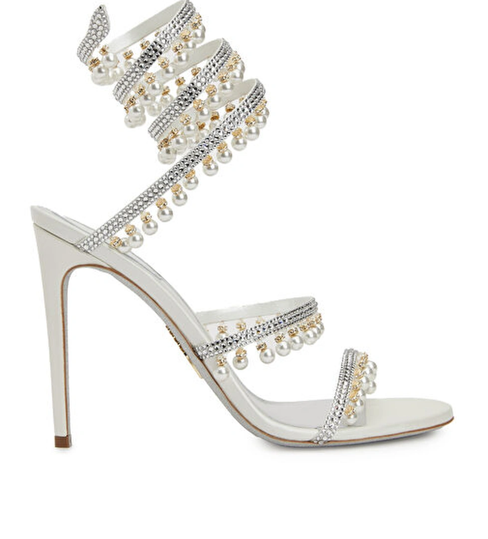 Beyaz Kadın Sandalet - Görsel 1