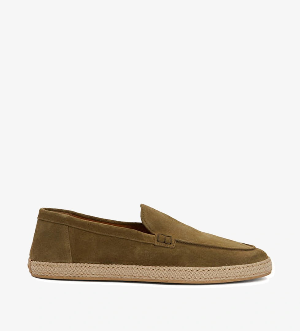 Doucal's Malnuy Haki Erkek Süet Loafer model görseli