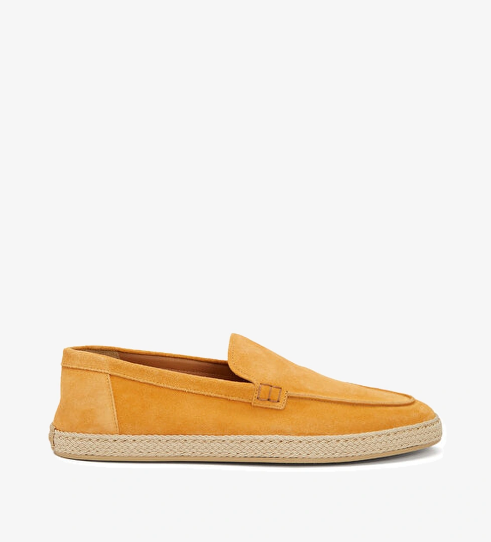 Doucal's Turuncu Erkek Süet Loafer model görseli