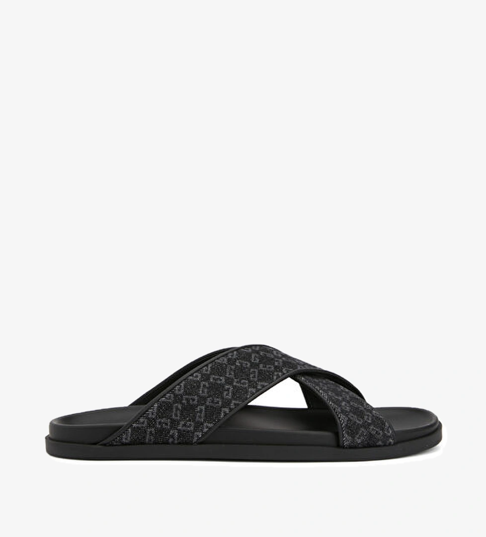 Givenchy Siyah Logo Desenli Erkek Terlik model görseli