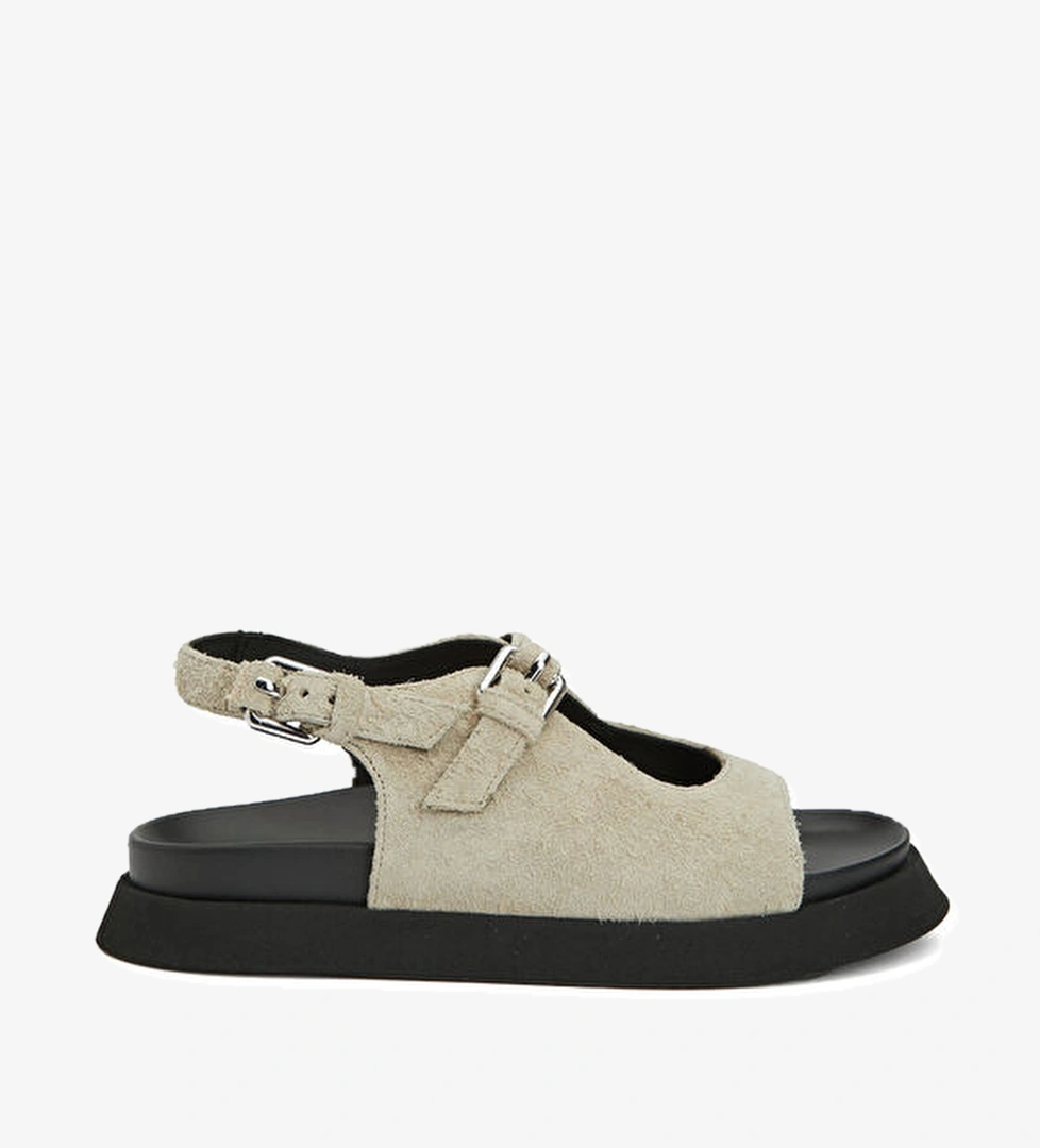 Moschino Bej Kadın Deri Sandalet model görseli