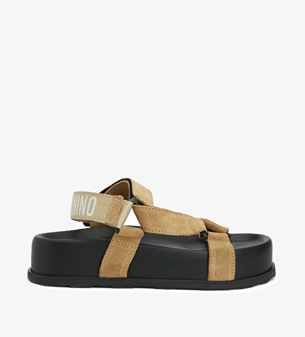 Moschino Bej Kadın Deri Sandalet model görseli