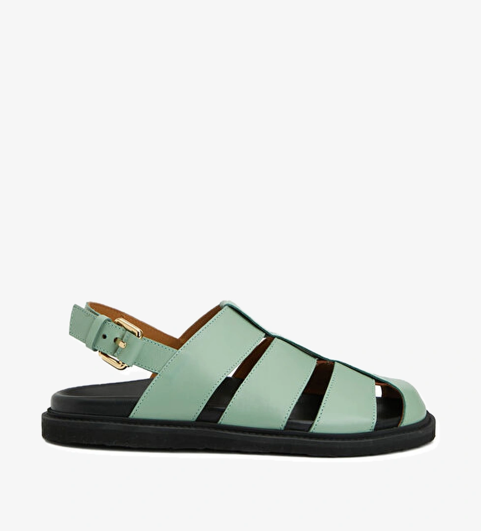 Moschino Yeşil Kadın Deri Sandalet model görseli