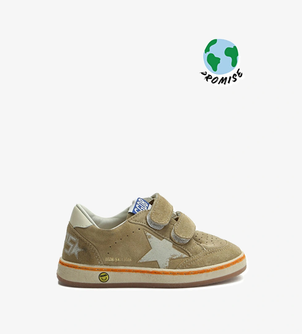 Golden Goose Ballstar Yeşil Çocuk Deri Sneaker model görseli