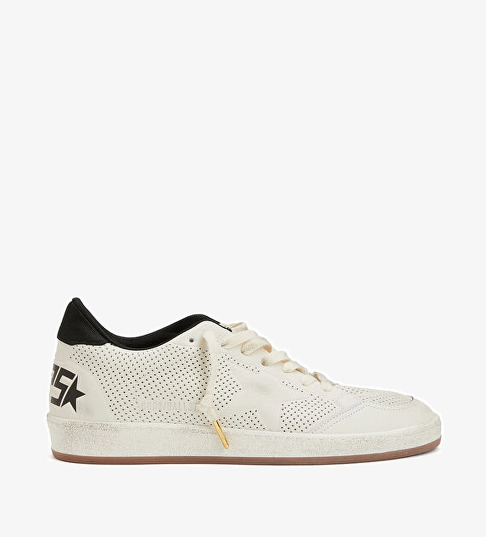 Golden Goose Siyah Beyaz Erkek Deri Sneaker model görseli