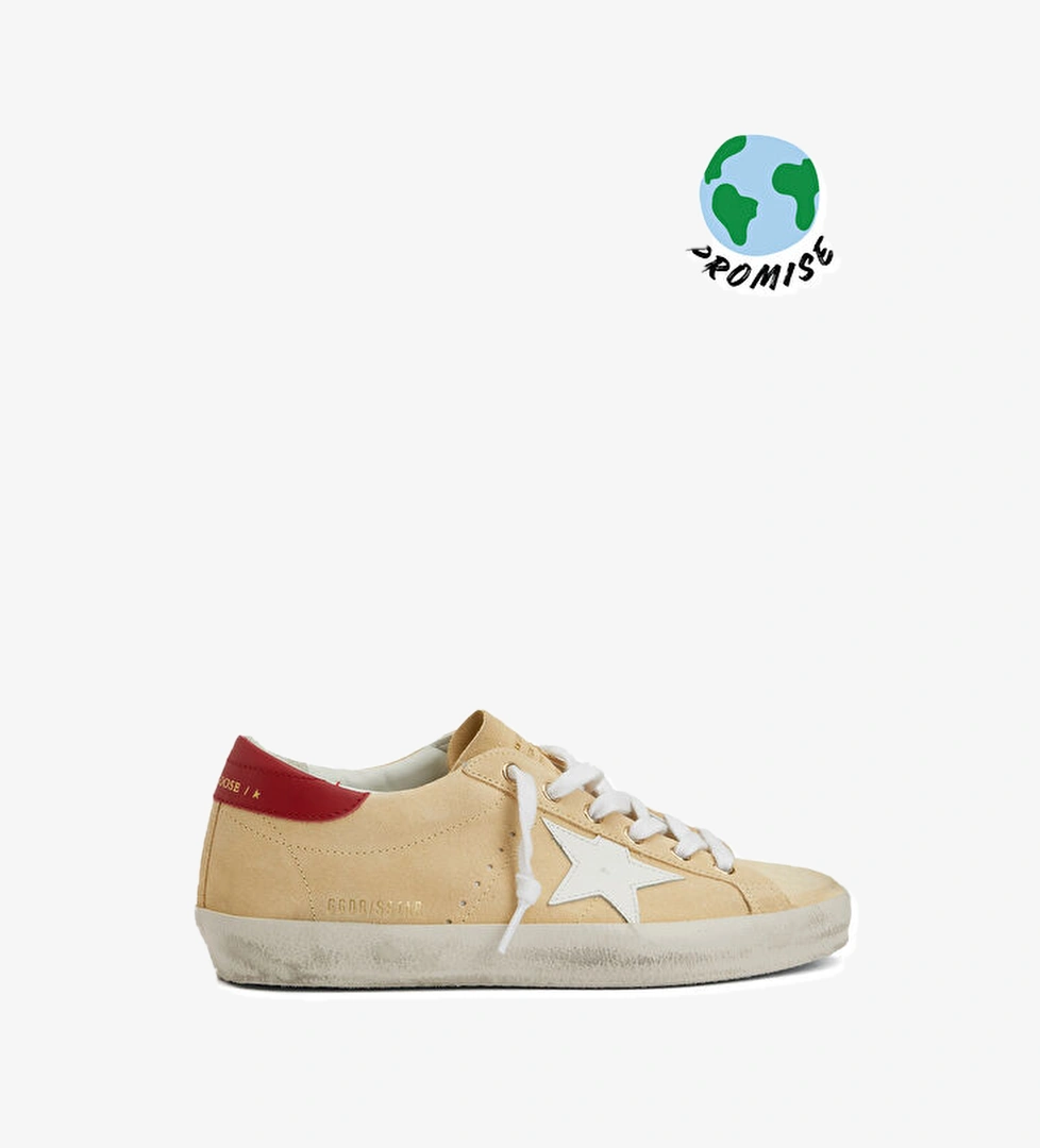Golden Goose Super Star Bej Kadın Deri Sneaker model görseli