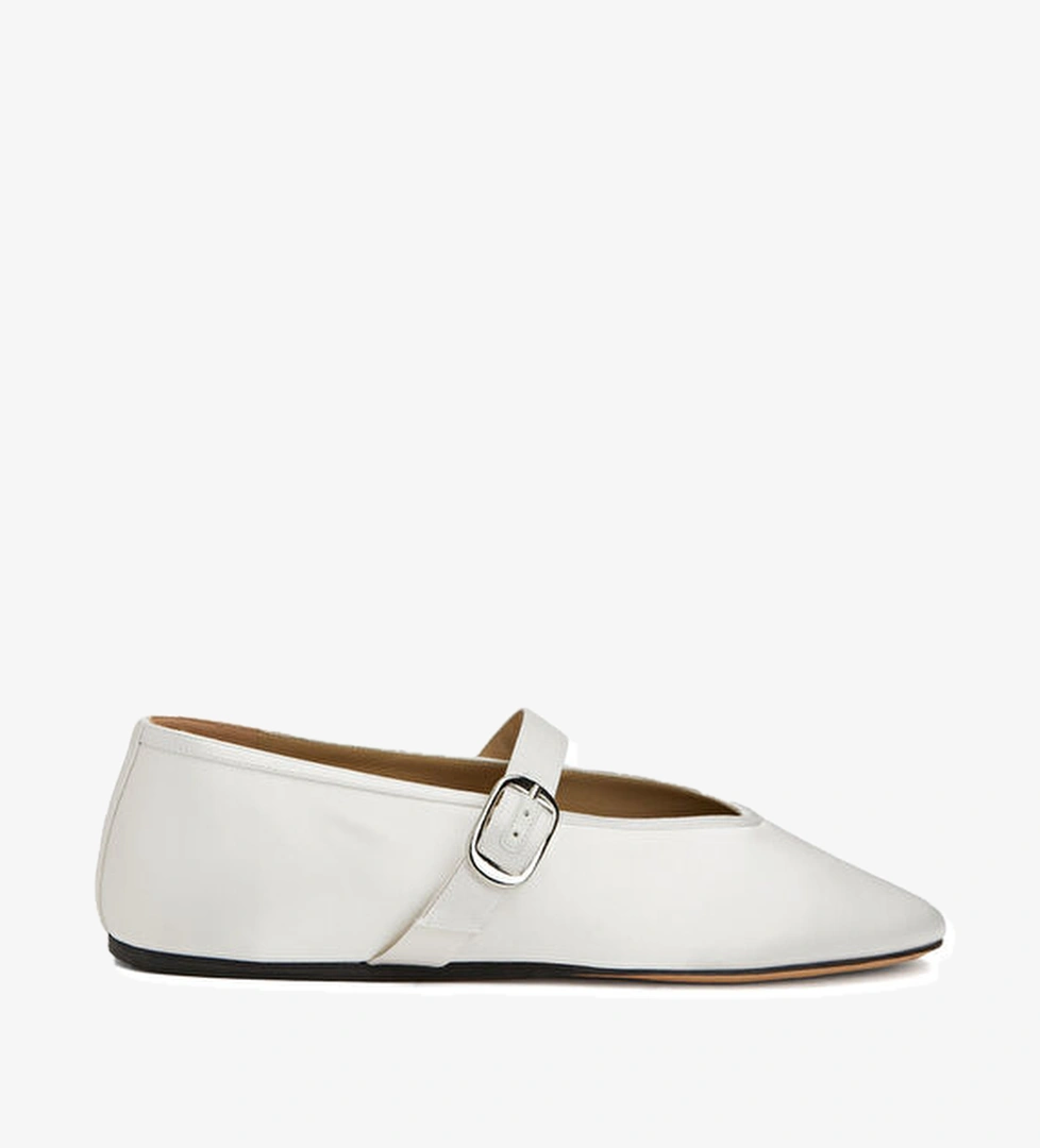 Le Monde Beryl Stella Beyaz Deri Babet model görseli